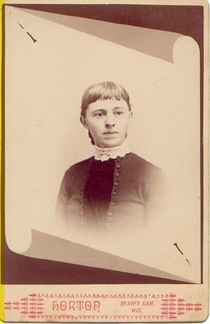 Lucia "Hattie" (Baker) Zieske, taken in Beaver Dam, WI