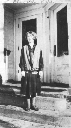 Blanche Kuhl in Early Teens