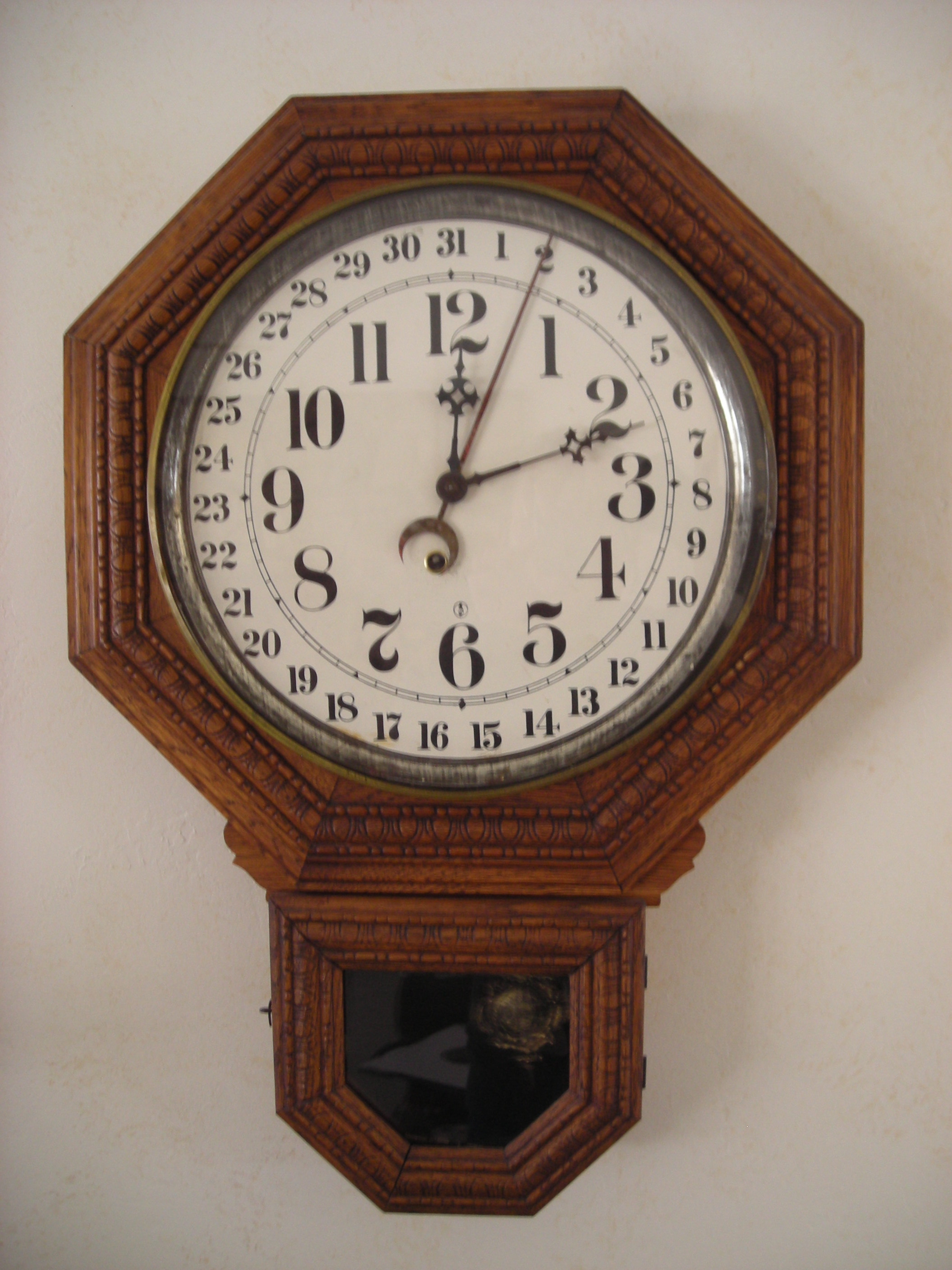 Norseville School Clock: Picture by Rachel Rosenberg Harding
